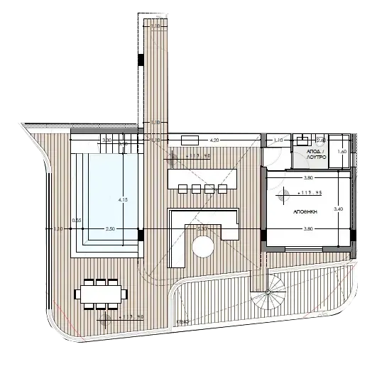 Roof plan for penthouse 301