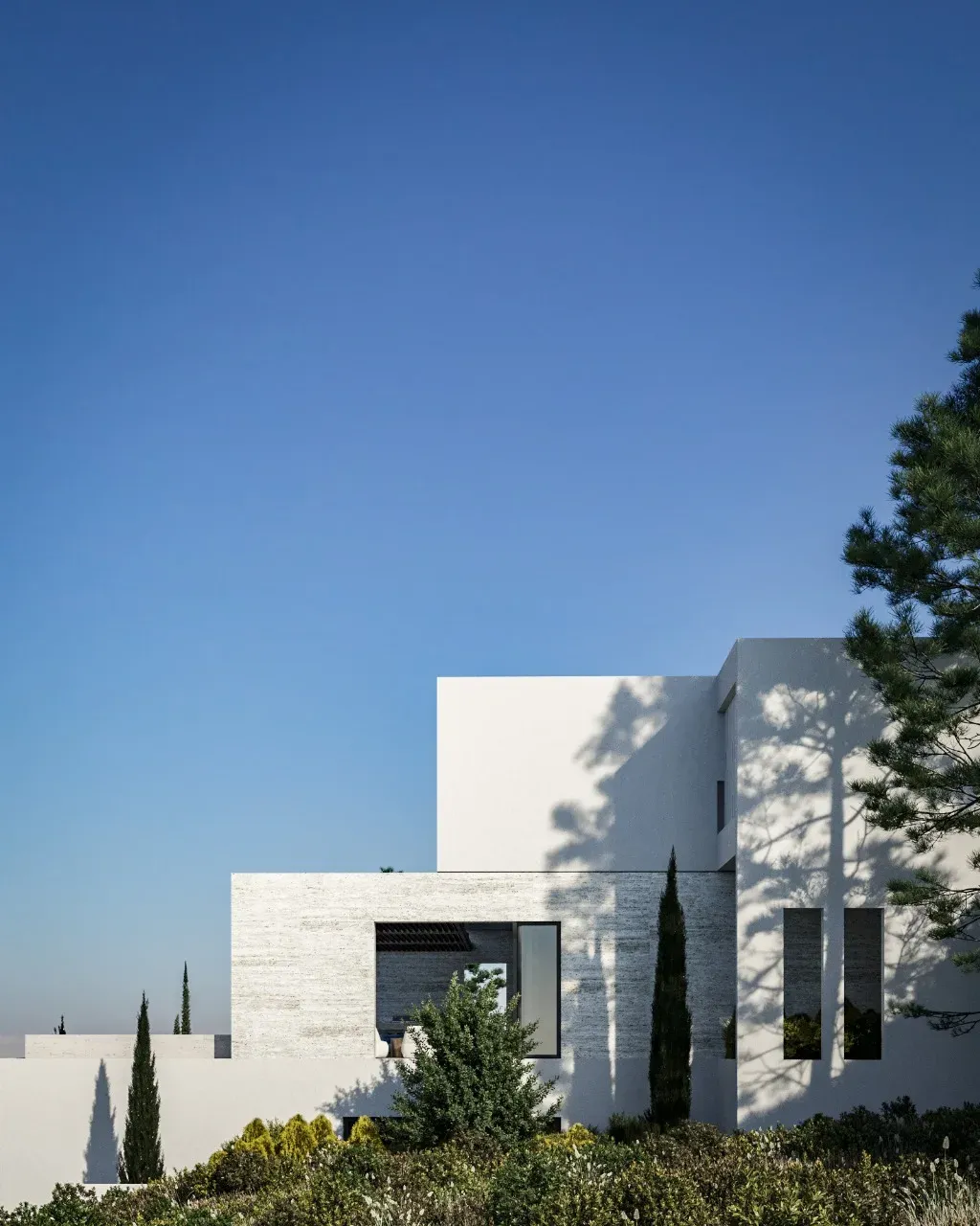 Απεικόνιση εξωτερικού της βίλας Infinite Blue